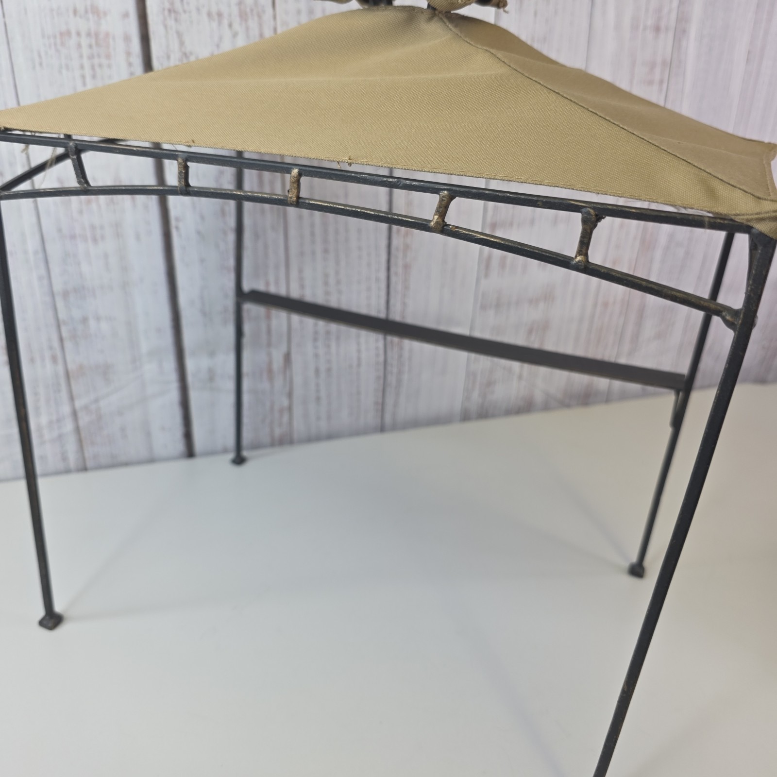 Miniature Gazebo Metal Frame Canvas Cover Replica Salesman Sample Display
