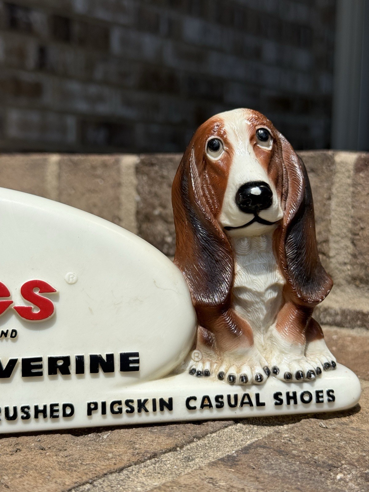 Vintage Hush Puppies Wolverine Advertising Plastic Store Counter Display
