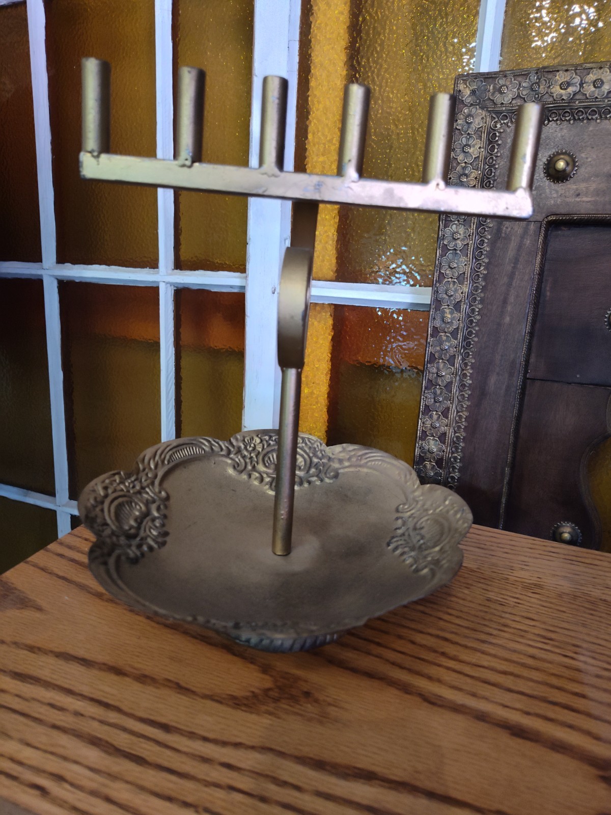 Art Deco Metal Jewelry Rack Display Stand Store Display Rings , Bracelets etc.