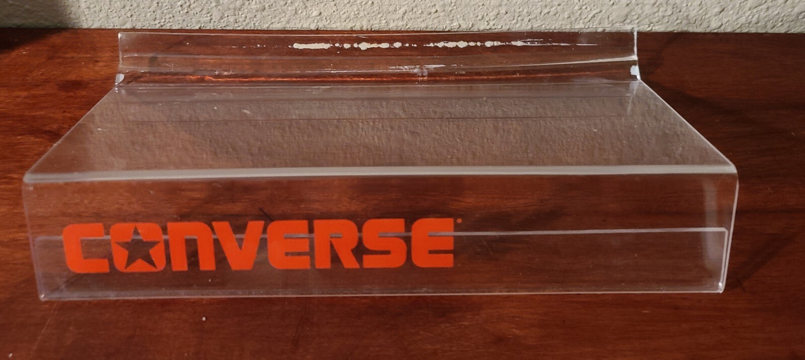 Clear & Red Converse Shoes Plastic Advertising Store Display Shelf