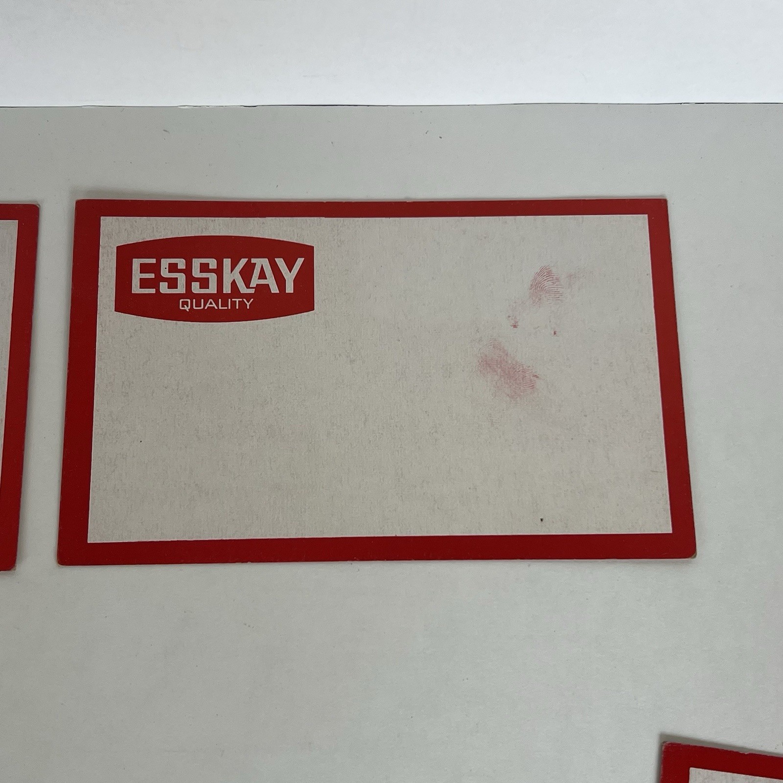 Vintage Esskay Quality Butcher Shop Blank Display Cardboard Signs Lot of 10