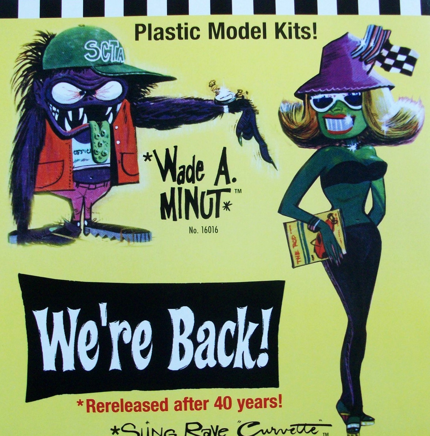 Hawk Weird-Ohs Model Kits Figures 2006 Store Display Flyer Poster Ad Monster Rod