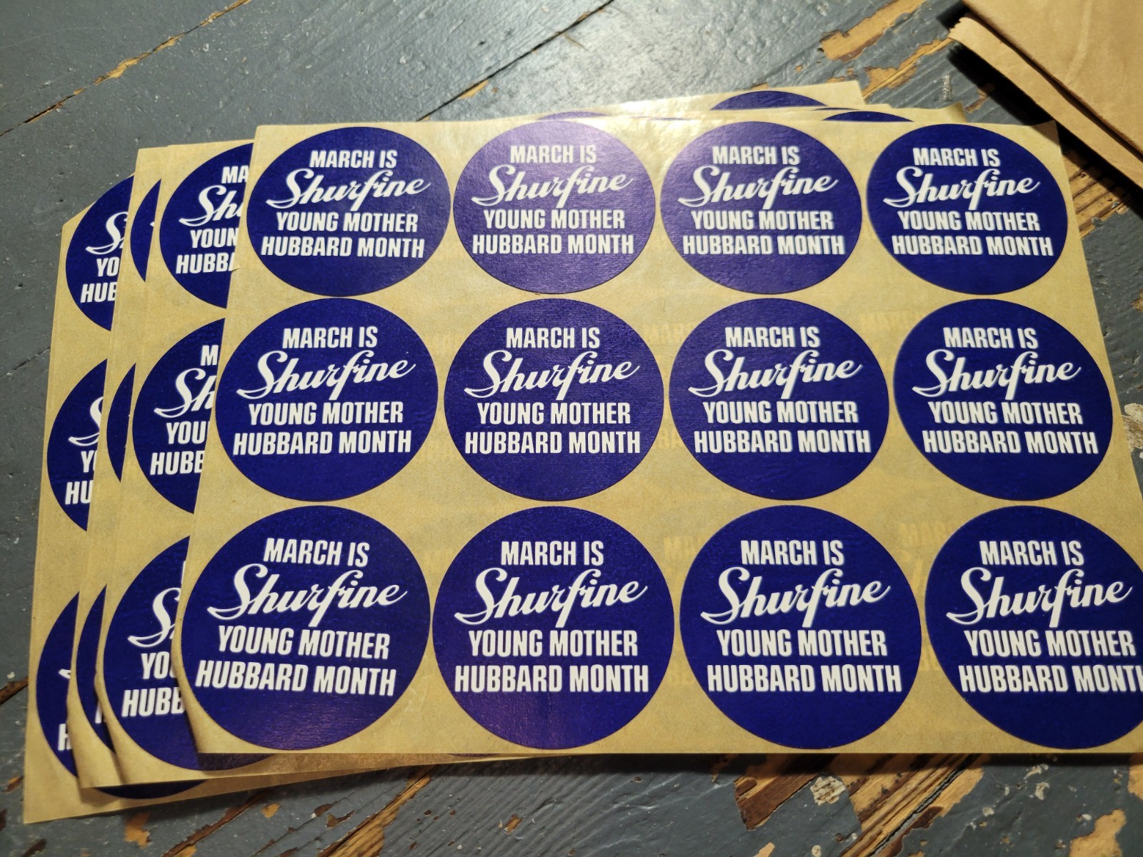 Vintage Shurfine Grocery Store Promotional Kit Store Signs Advertising