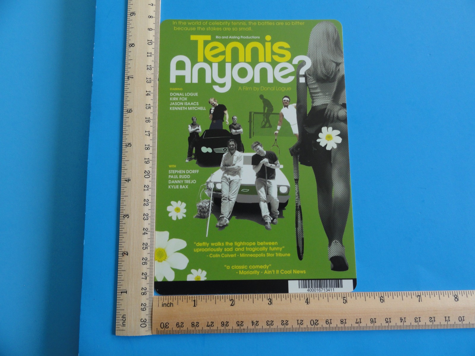 TENNIS ANYONE? – BLOCKBUSTER VIDEO BACKER CARD 5″X8″