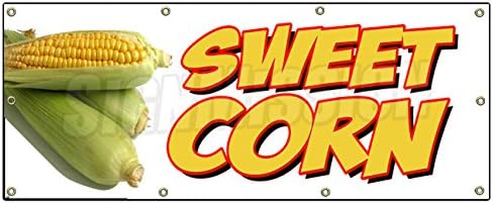 36″X96″ Sweet Corn Banner Sign Farmers Market Stand Signs Cob Produce