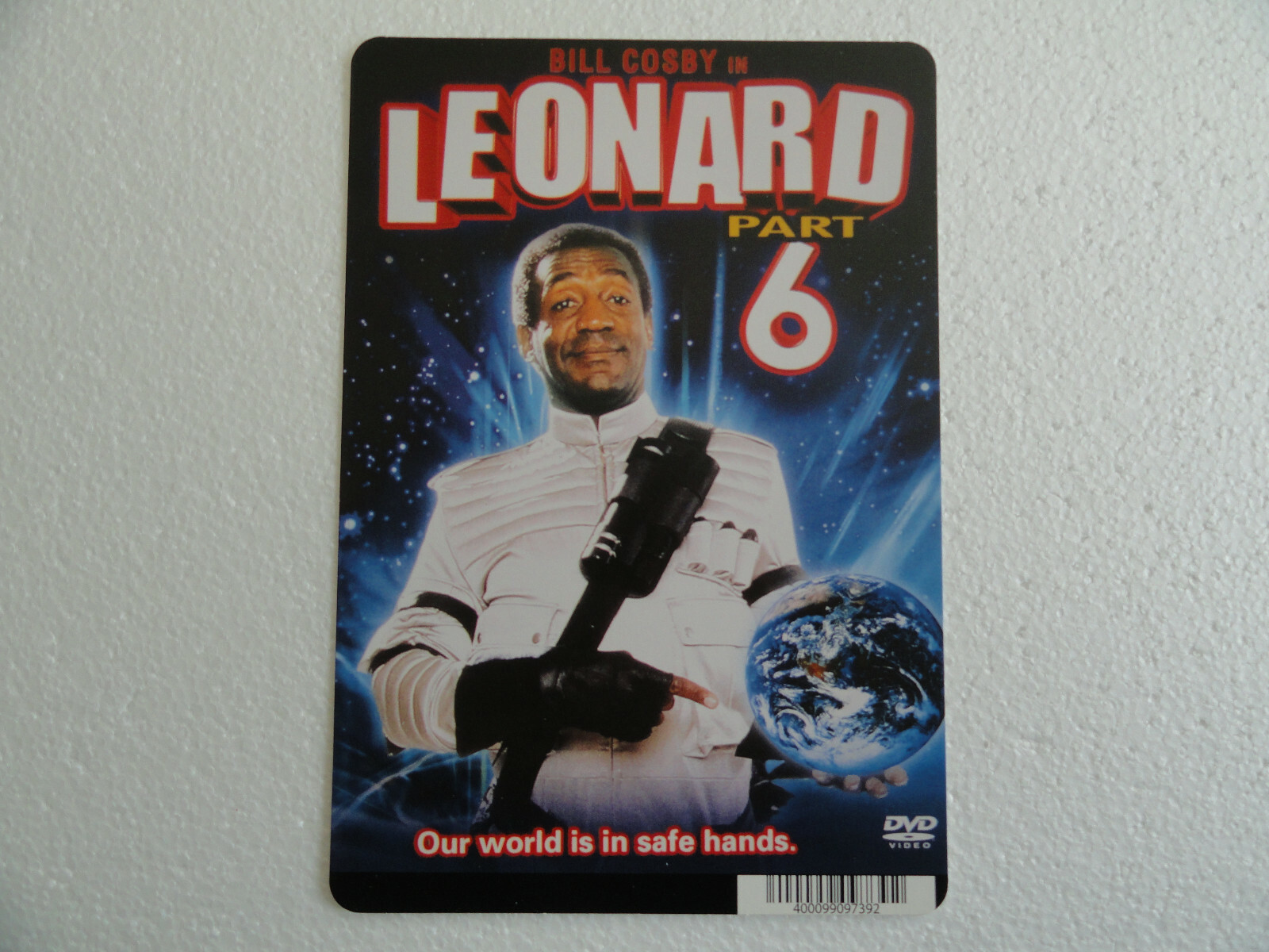 LEONARD PART 6 – BILL COSBY – BLOCKBUSTER VIDEO BACKER CARD 5.5″X8″ **NO MOVIE**