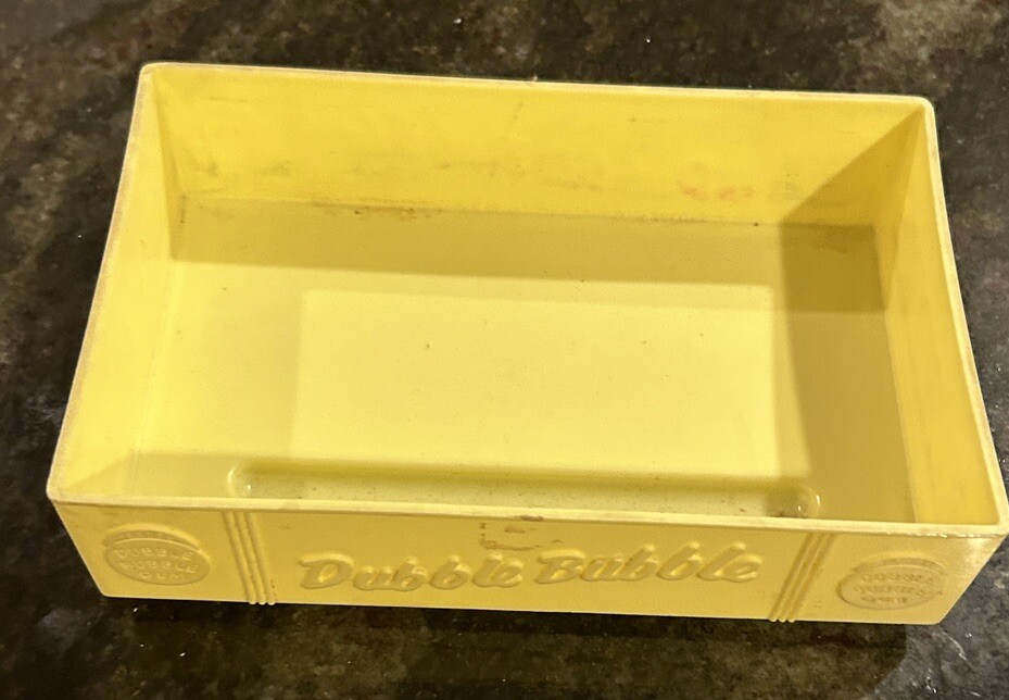 Vintage 1950s Double Bubble Bubble Gum Hard Plastic Counter Tray Fleer And Box