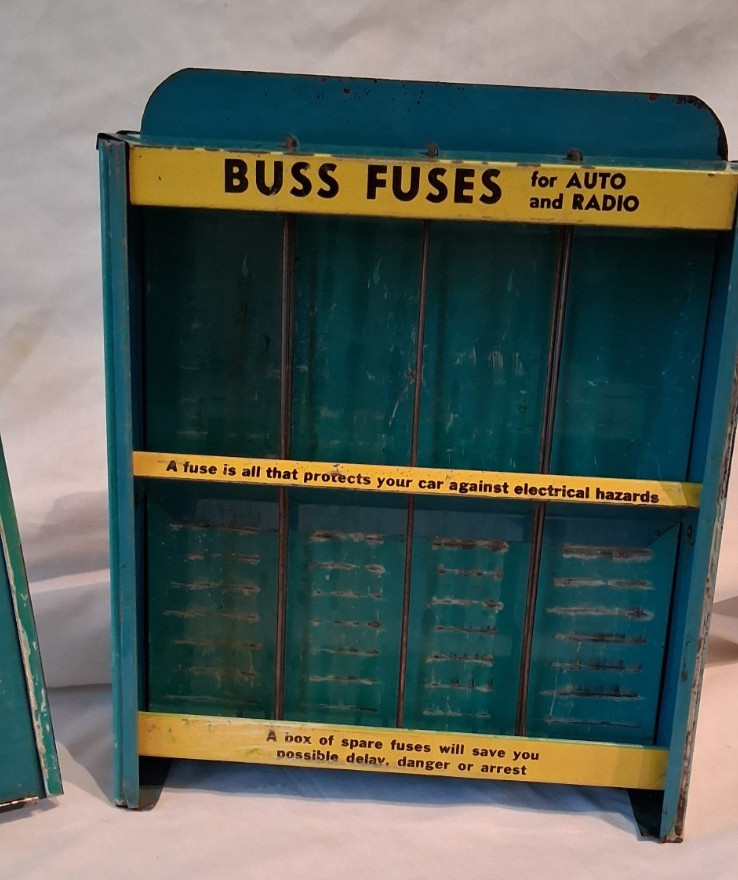 Buss Glass Tube Fuses Advertising Metal Store Display See Photos & Description