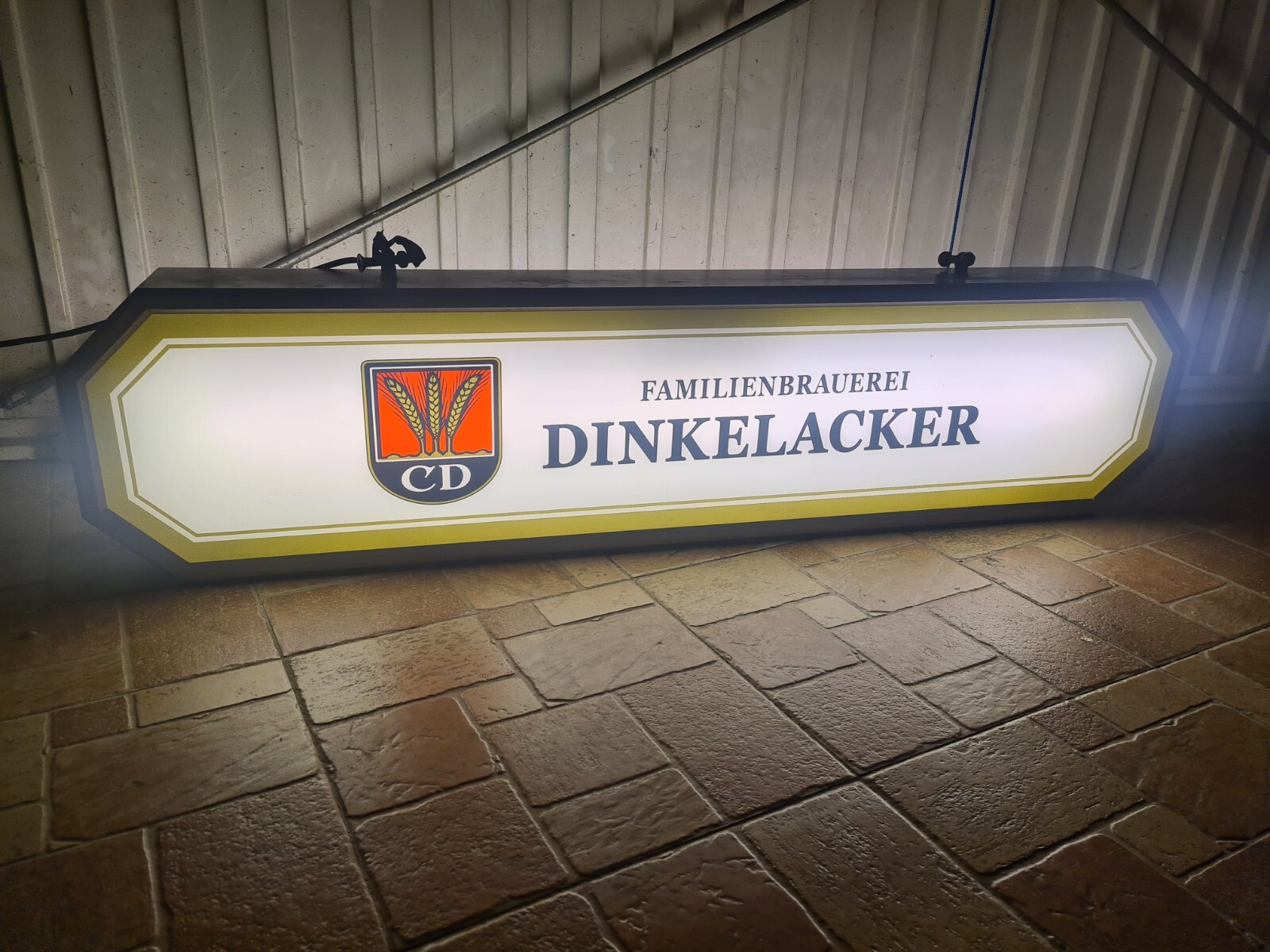 Table Sign Light Dinkelacker Counter Lamp Bar Lamp – Vintage