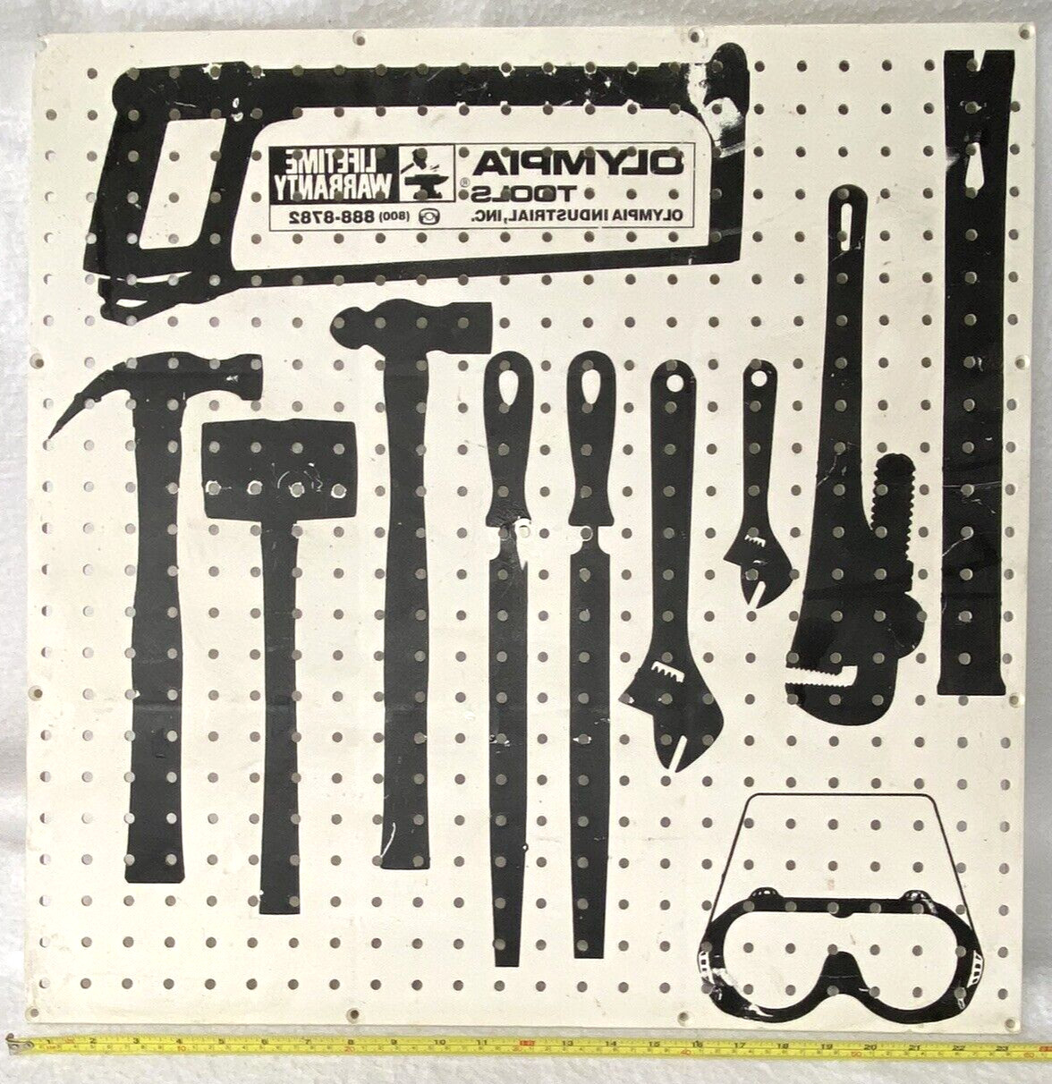 OLYMPIA TOOLS ADVERTISING TOOL DISPLAY,PEGBOARD,PLASTIC,STORE,LARGE,PROP,GIFT :)