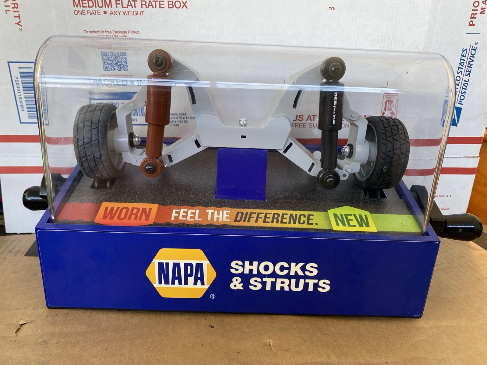 Interactive NAPA Auto Shocks Struts Store Counter Display Gas Oil Advertising