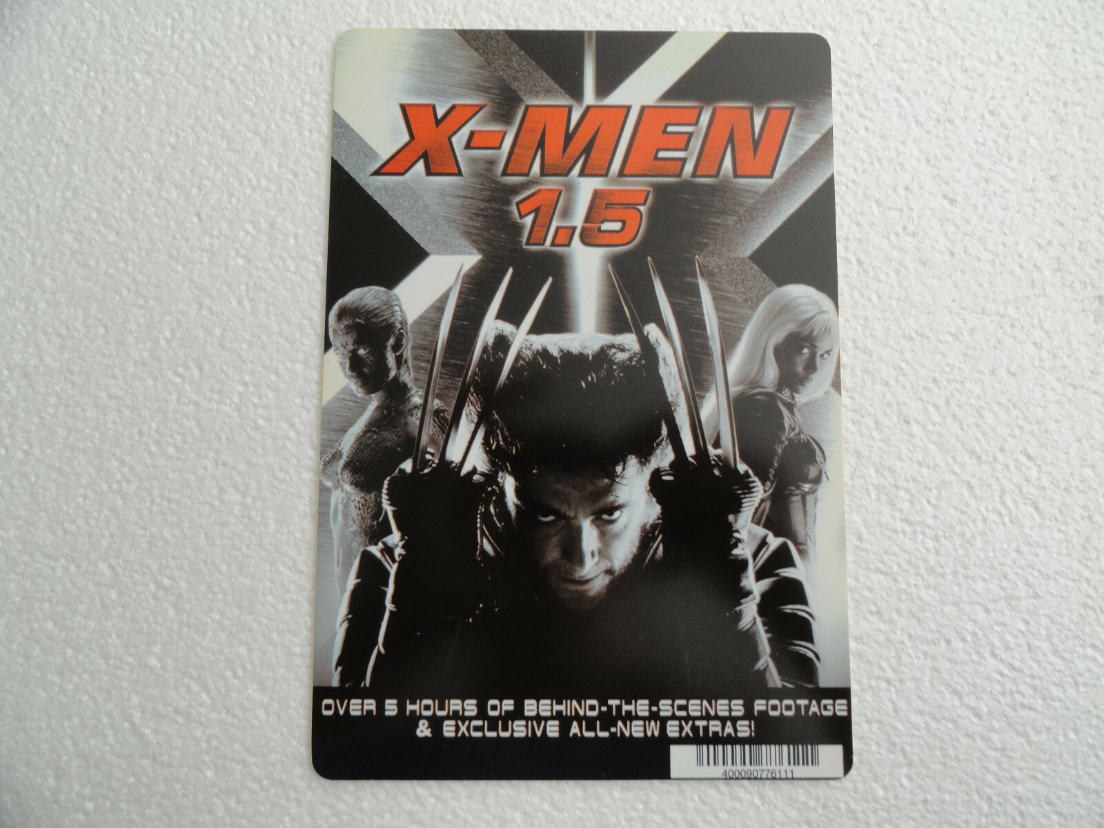 X-MEN 1.5 – BLOCKBUSTER VIDEO BACKER CARD 5.5″X8″ – NO MOVIE