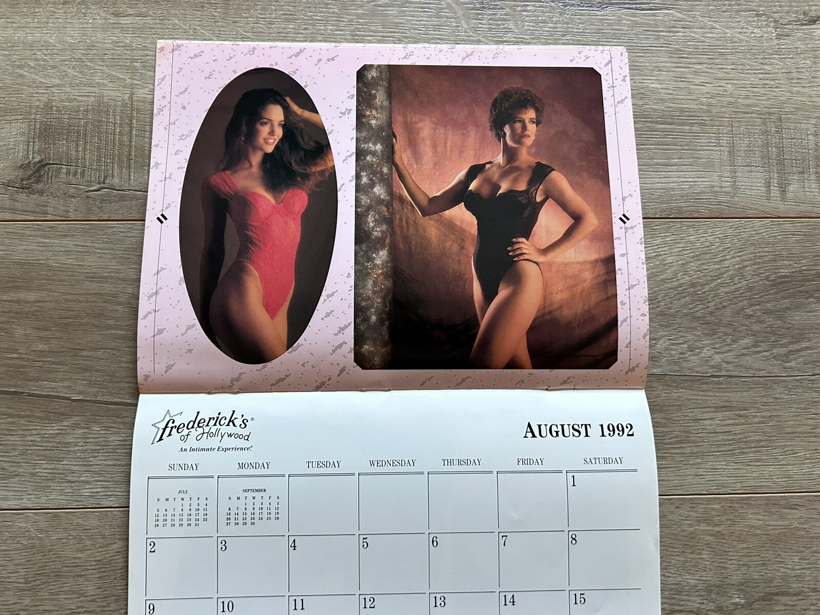 Vintage Fredericks Of Hollywood 1992 Sexy Lingerie Model Calendar