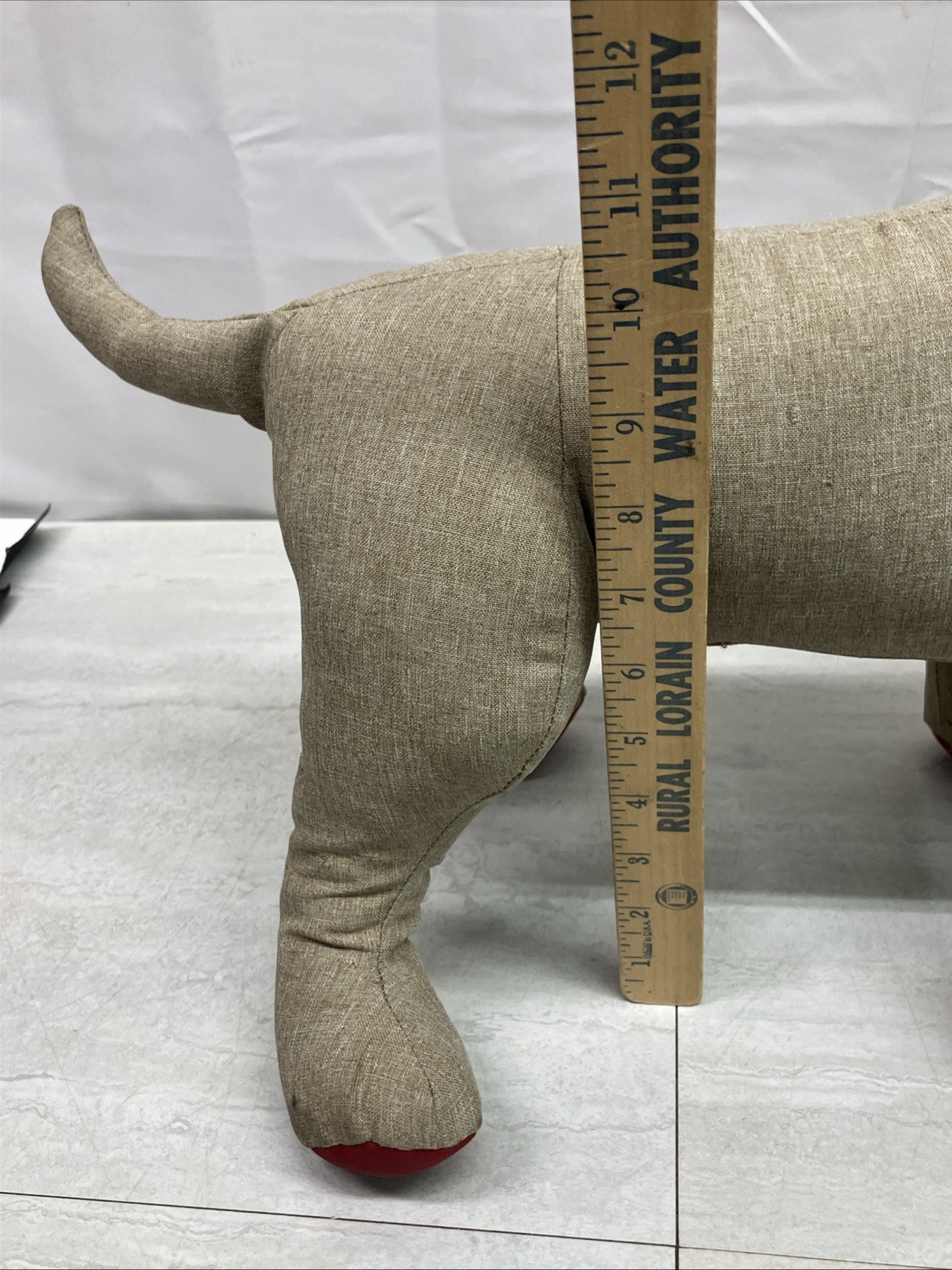 KURGO Dog Gear Model Store Display Mannequin Tan Red Feet Pads Preowned
