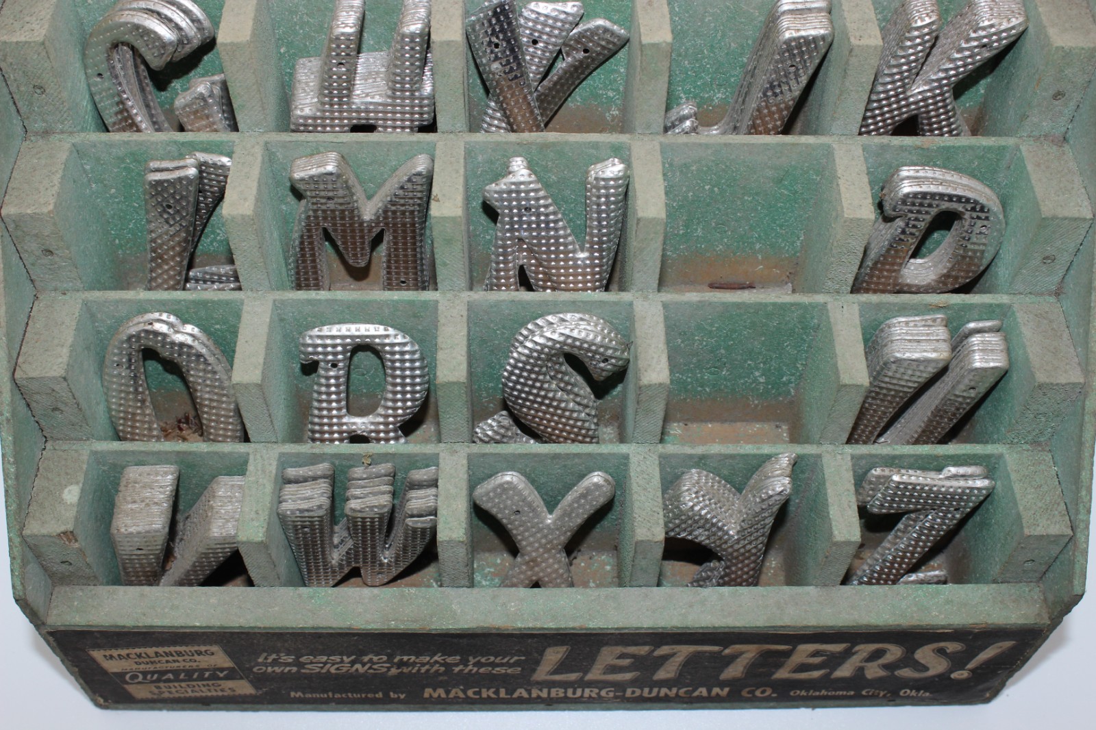 Macklanburg Duncan Co Hardware Store Letters Display Counter Top Display