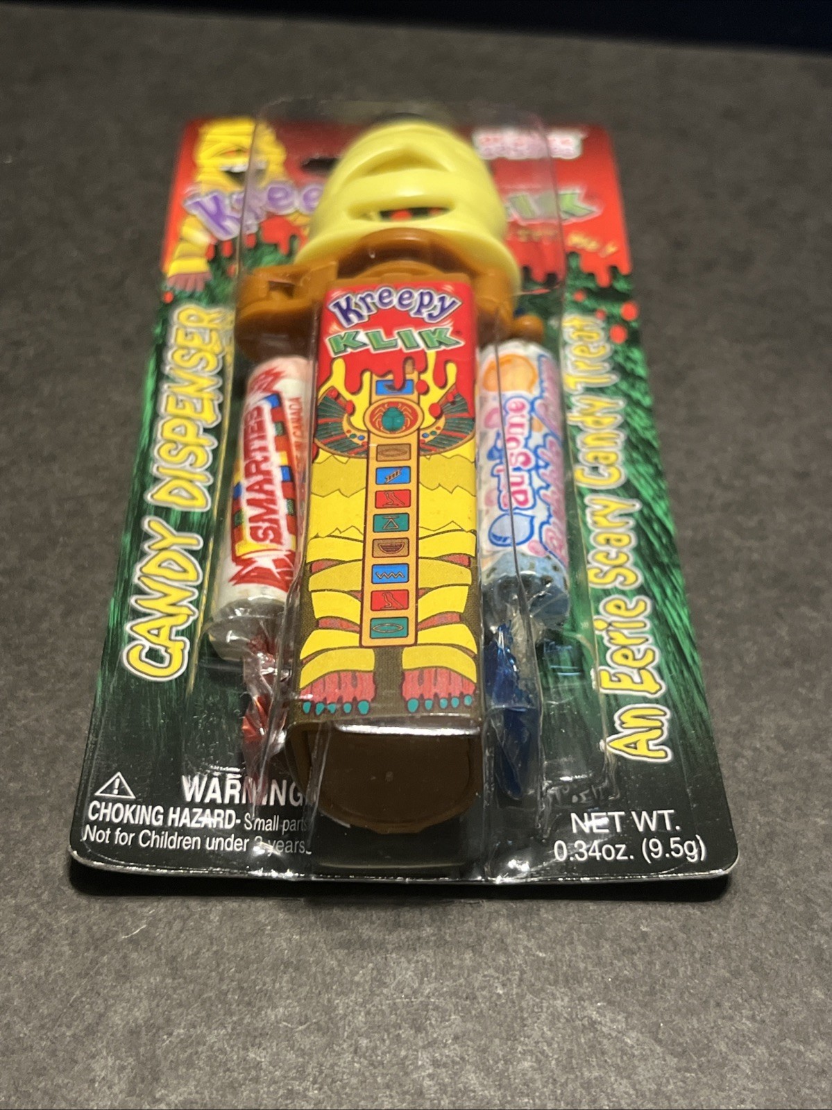 Lot of 2 HALLOWEEN KREEPY KLIK Smarties Candy Dispensers Mummy Skeleton 2003