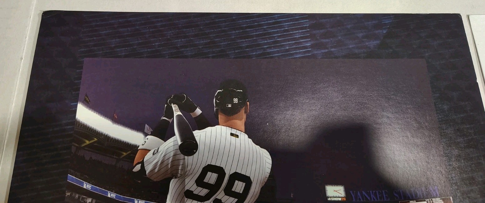 MLB The Show 26 Promo Walmart displays advertisement – 24x 11x Lot Of 2