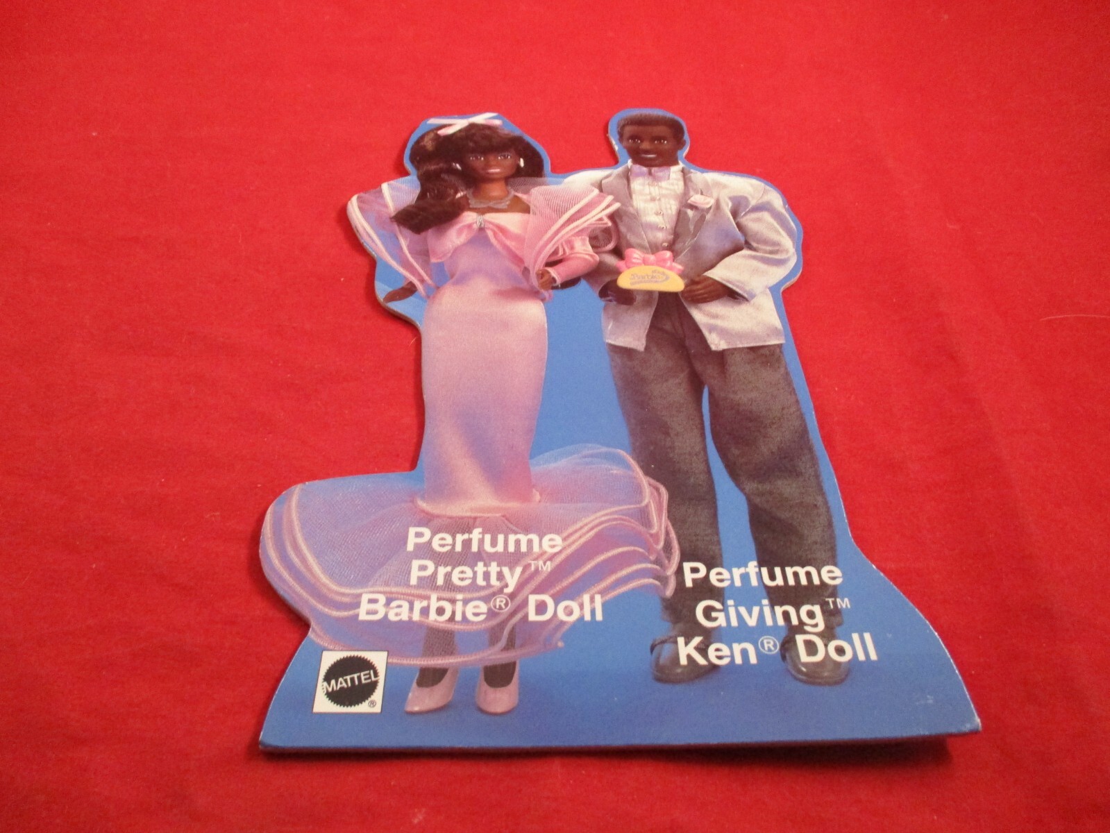 Perfume Pretty Barbie & Giving Ken Doll Original Mattel Promo Store Display