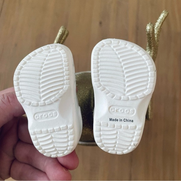 Croc Day 2021 Lil’ Classic Gold Glitter Exclusive Shoe Figure Doll 10”