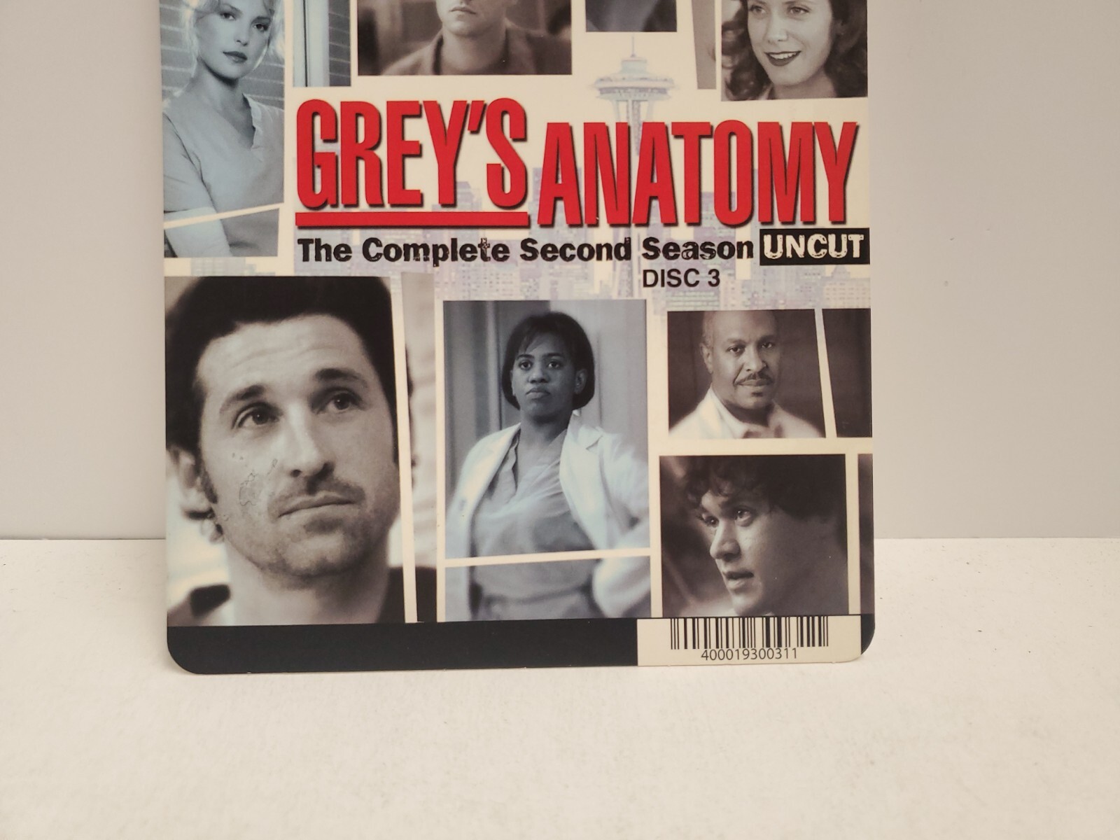 Grey’s Anatomy Season 2 Disc 3 BLOCKBUSTER DVD BACKER CARD ONLY 5.5″X8″