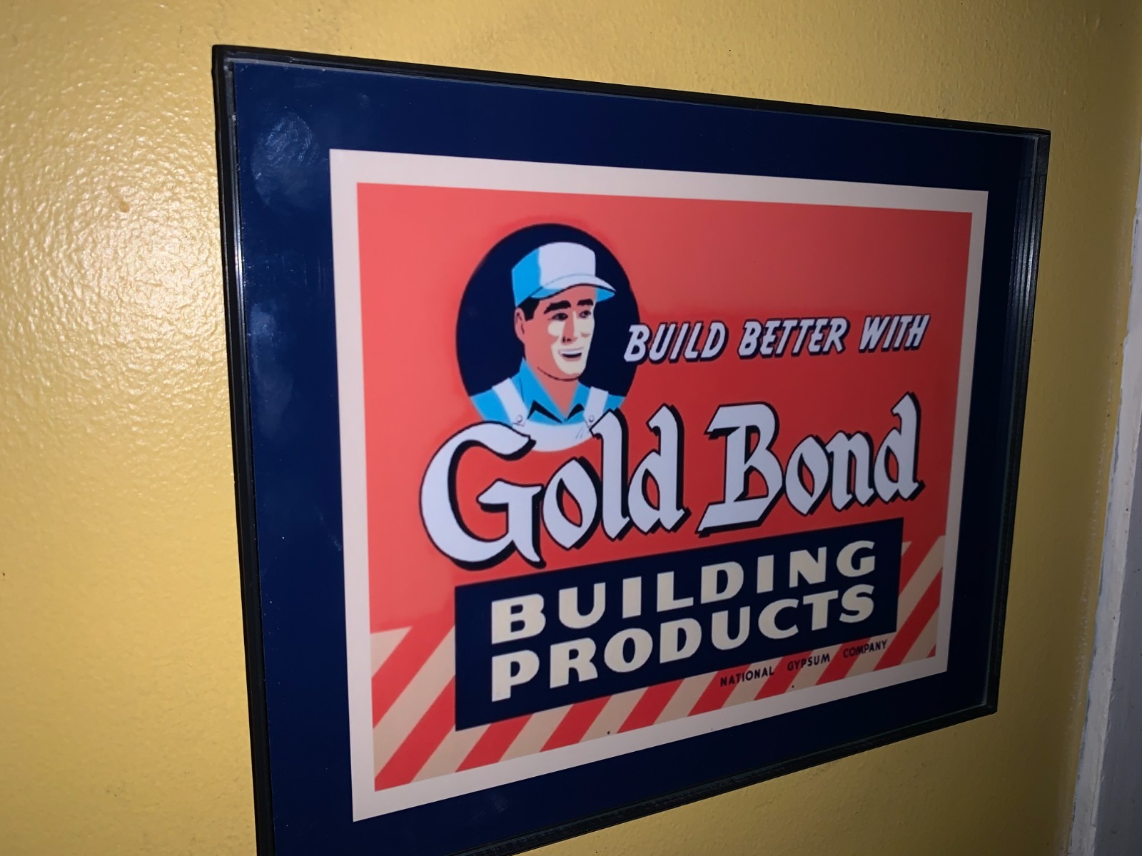 Gold Bond Building Products Builder Contactor Handyman Hardware Store Sign