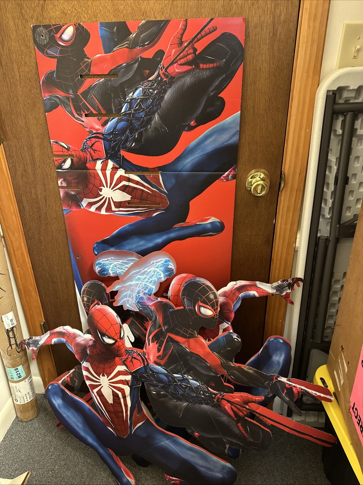 Spiderman 2 PS5 Release GameStop Promotional 3D Hanging Sign Poster Display