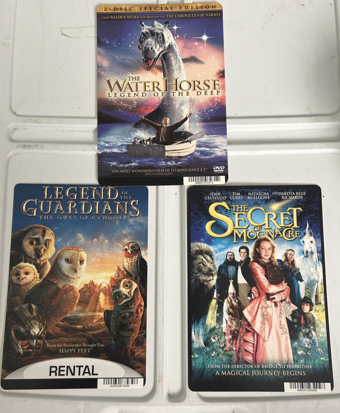 Fantasy Blockbuster Display Cards Lot of 3, Water Horse, Guardians, Moonacre