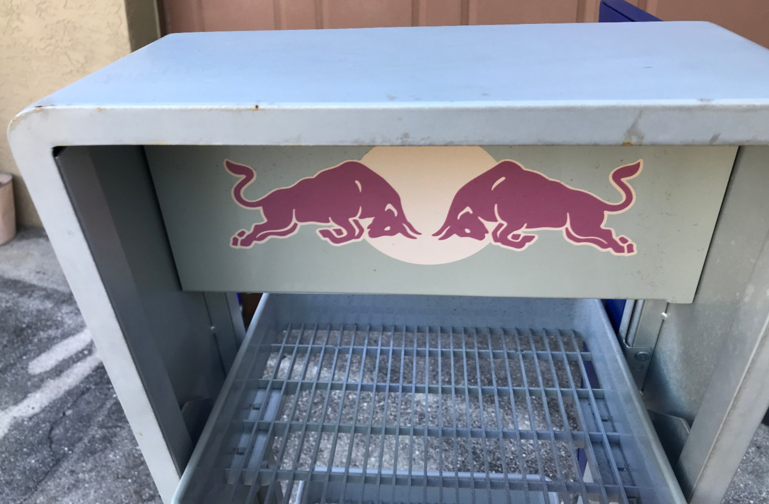 Red Bull Roll Around Shelf Shelves Display Stand UNIQUE Mancave Gameroom Decor