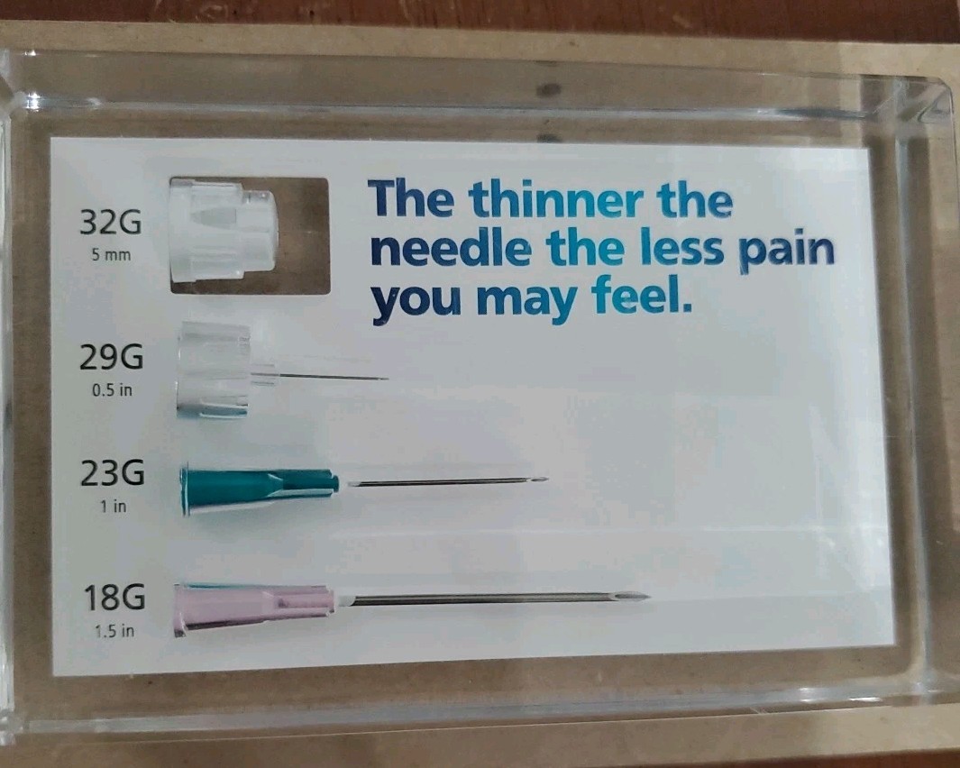 Novo Nordisk Salesman Sample Needles Resin Advertising Store Display Drug Rep