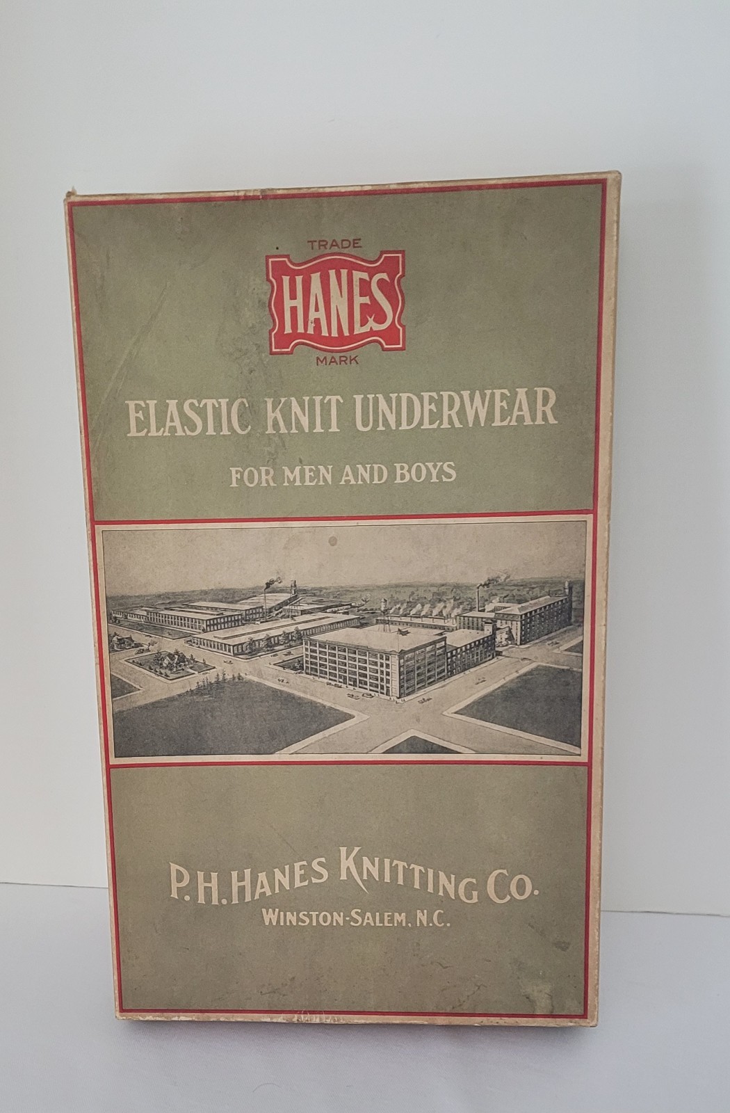 1920/30’s Hanes Elastic Knit Underwear Display Box from General Dry Goods Store