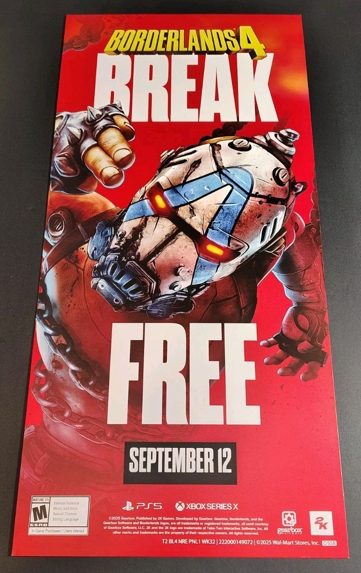 2025 – Borderlands 4 – Store Display 24x 11x