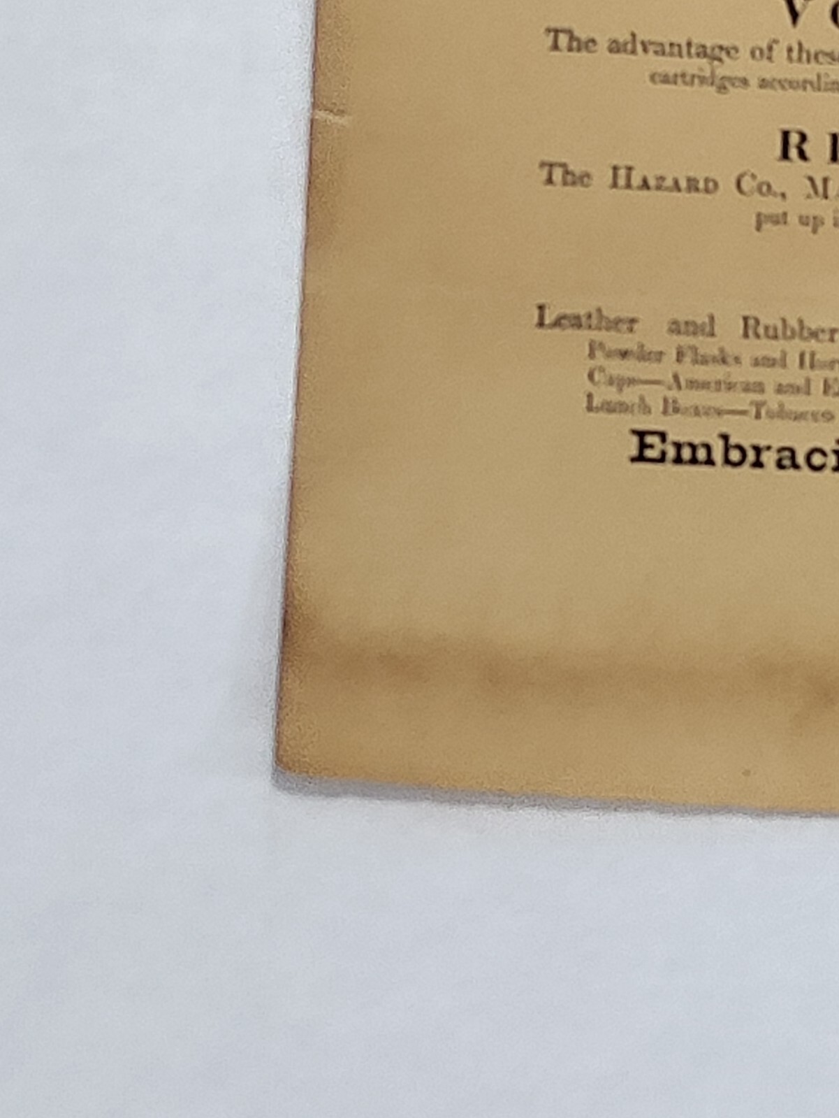 VERY RARE LATE 1800 GUN STORE J.HAPGOOD POSTER 11×15