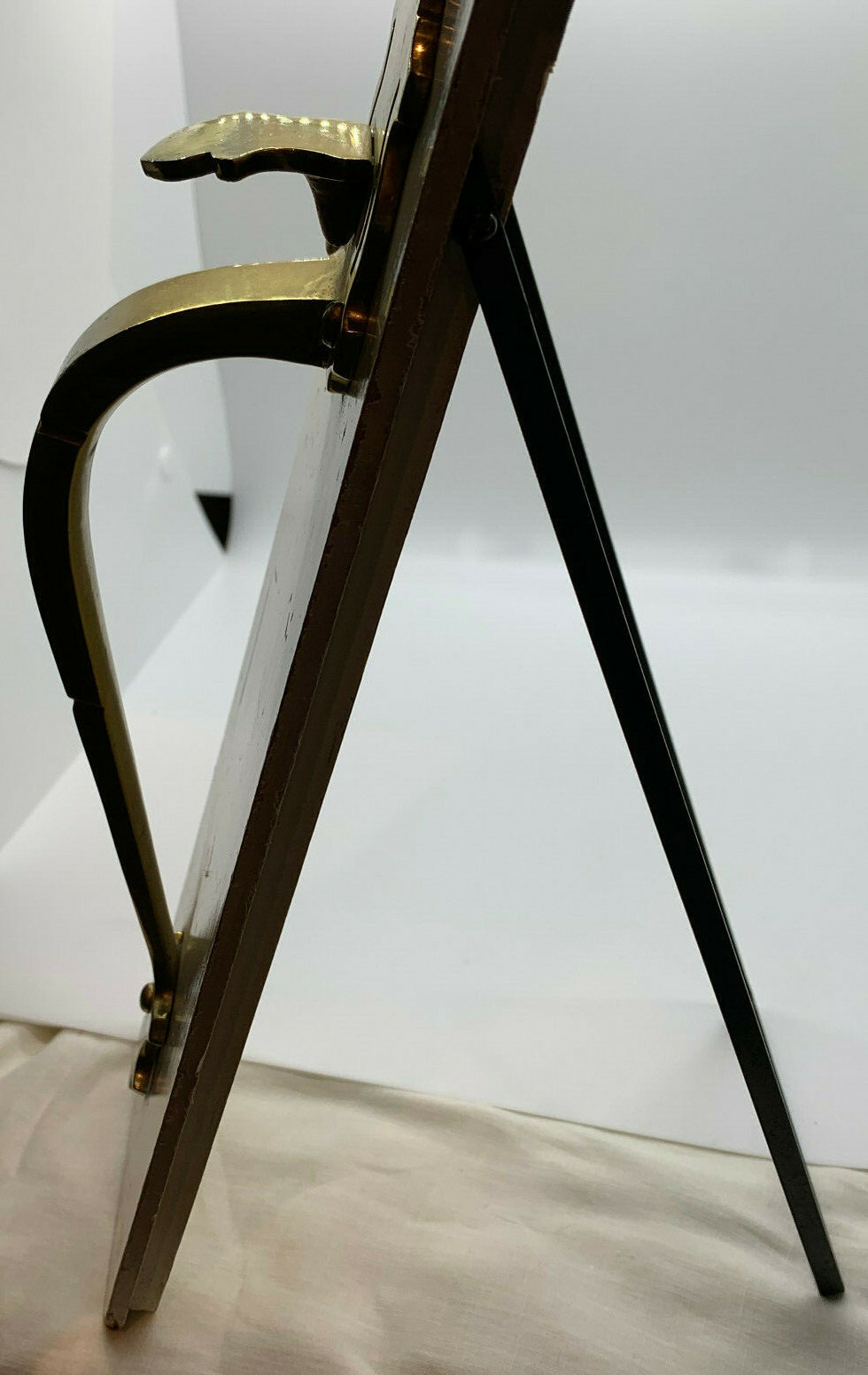 Vintage Sager Brass Door Handle Lock Advertising Hardware Store Easel Display