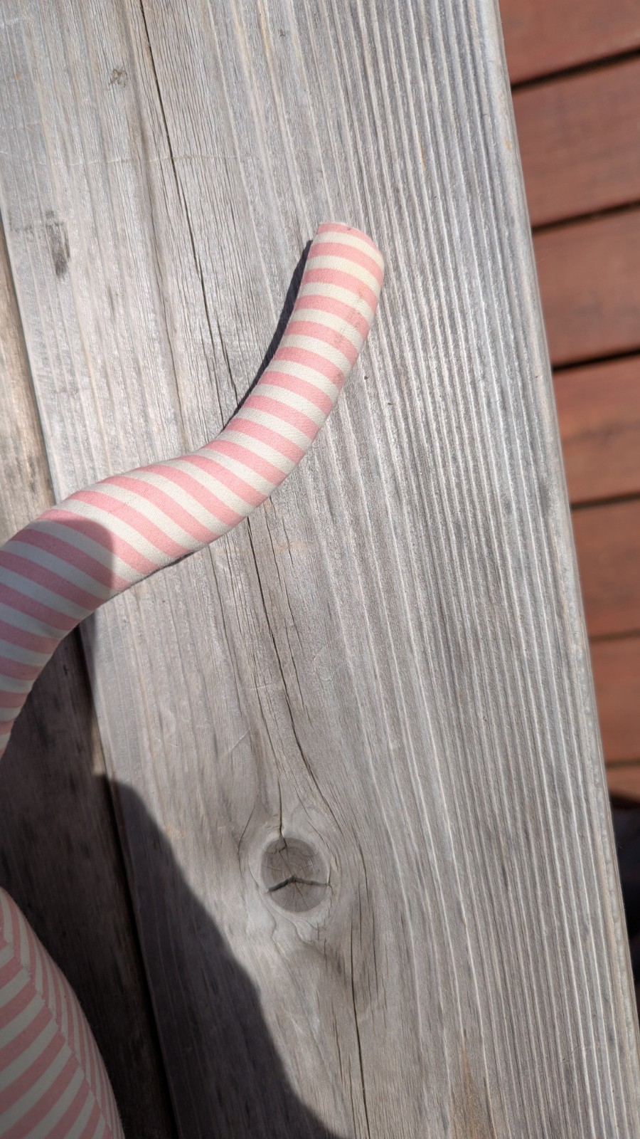 Vtg Pink Victoria’s Secret Dog Pink/White Stripe Mannequin/Display RARE 04