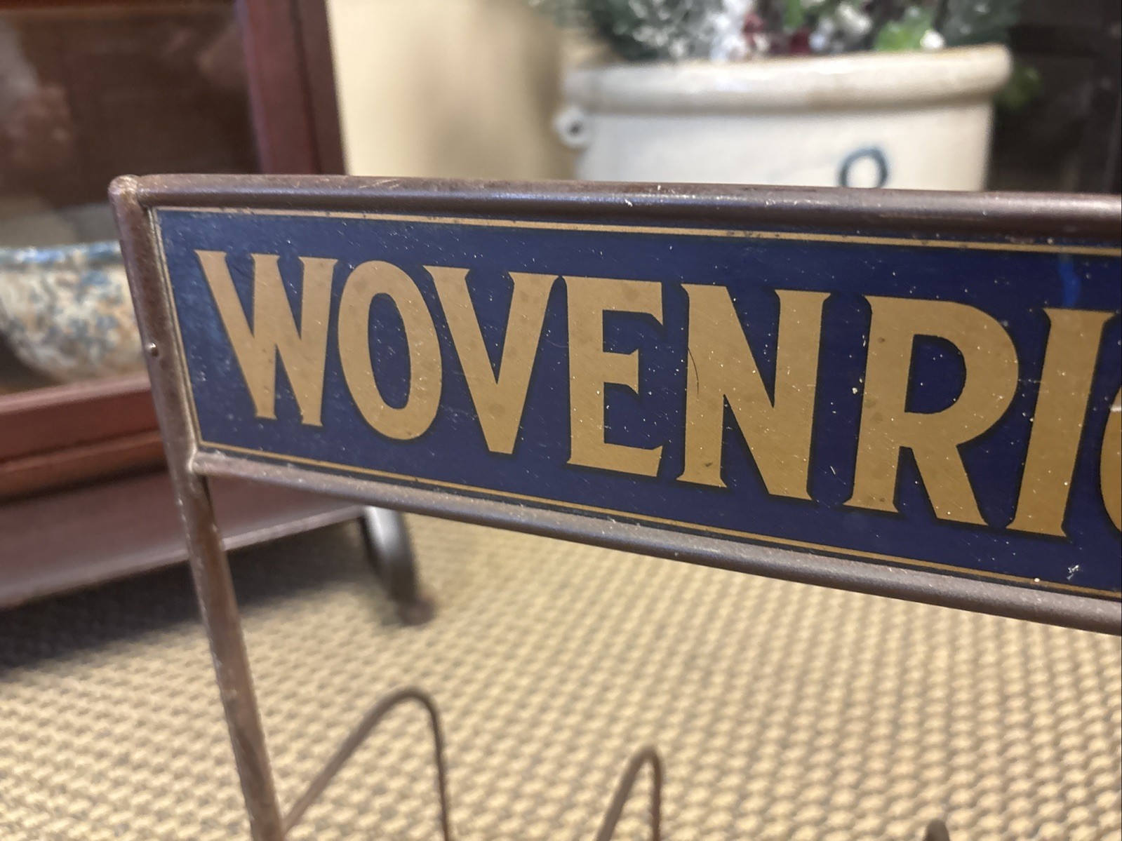 Antique General Store Counter Clothing Display Wovenright Hosiery Cleveland Ohio