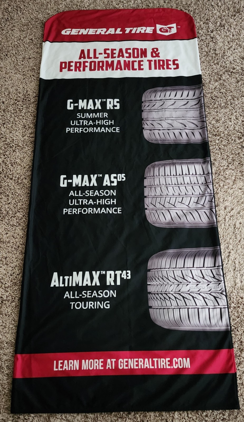 Never Used! General Tire Automotive Dealer Store Display Tire Cover Mancave.