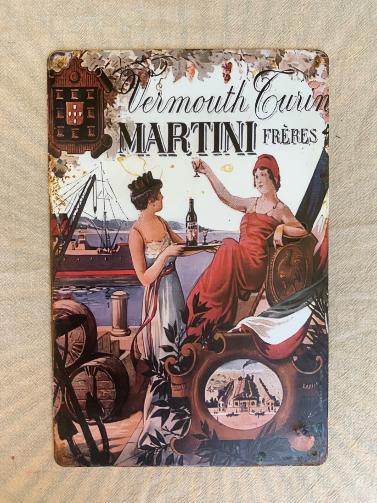 Martini Vermouth Turin Metal Sign 20x30cm