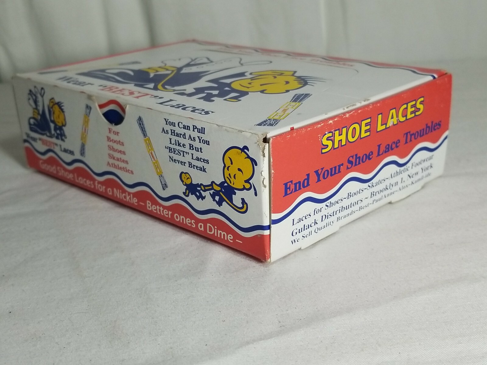Old Vintage 1950’s – BEST Shoe Laces – Cardboard Display BOX FULL