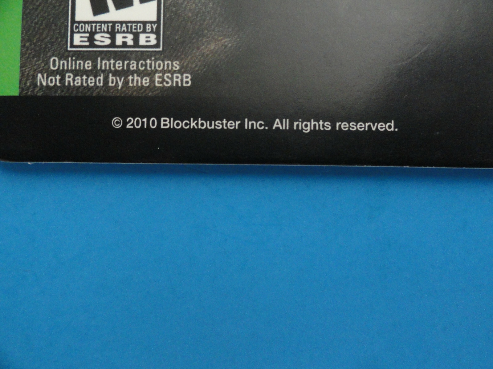XBOX 360 DUKE NUKEM FOREVER BLOCKBUSTER VIDEO SHELF DISPLAY BACKER CARD