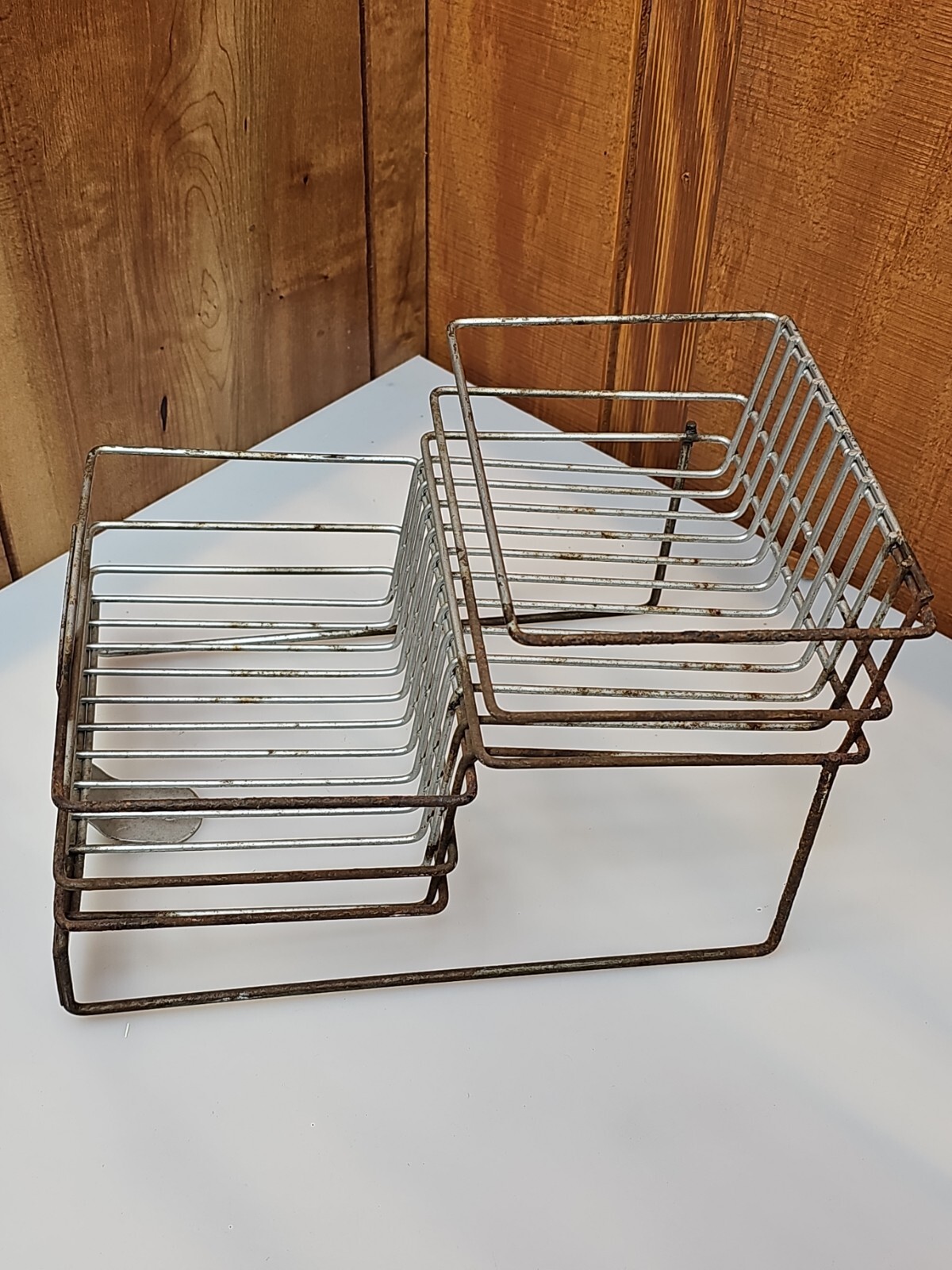 Original Tom’s Peanut Wire Display Shelf 1950s RARE ADVERTISING