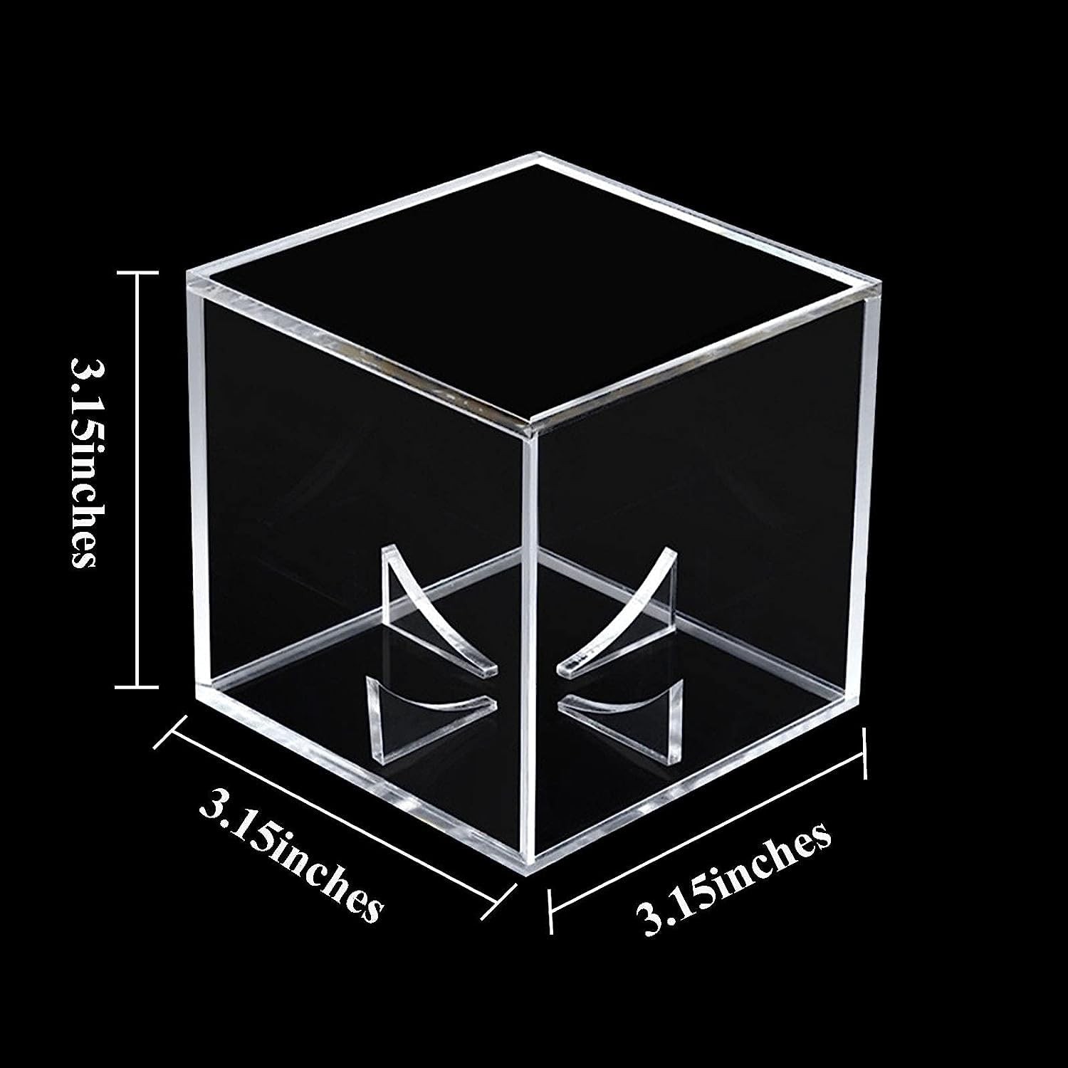 Uv Protected Clear Acrylic Baseball Display Cube | Square Autograph Baseball
