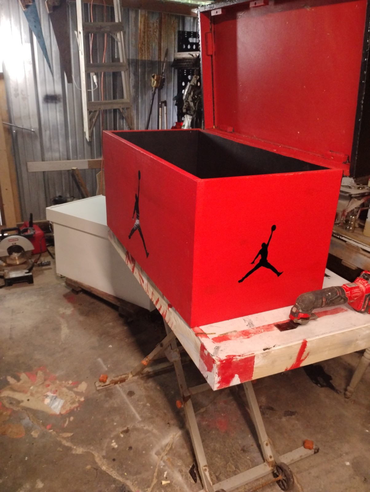giant shoebox shoe storage. shoe racks, coffee tables, locker cabinets