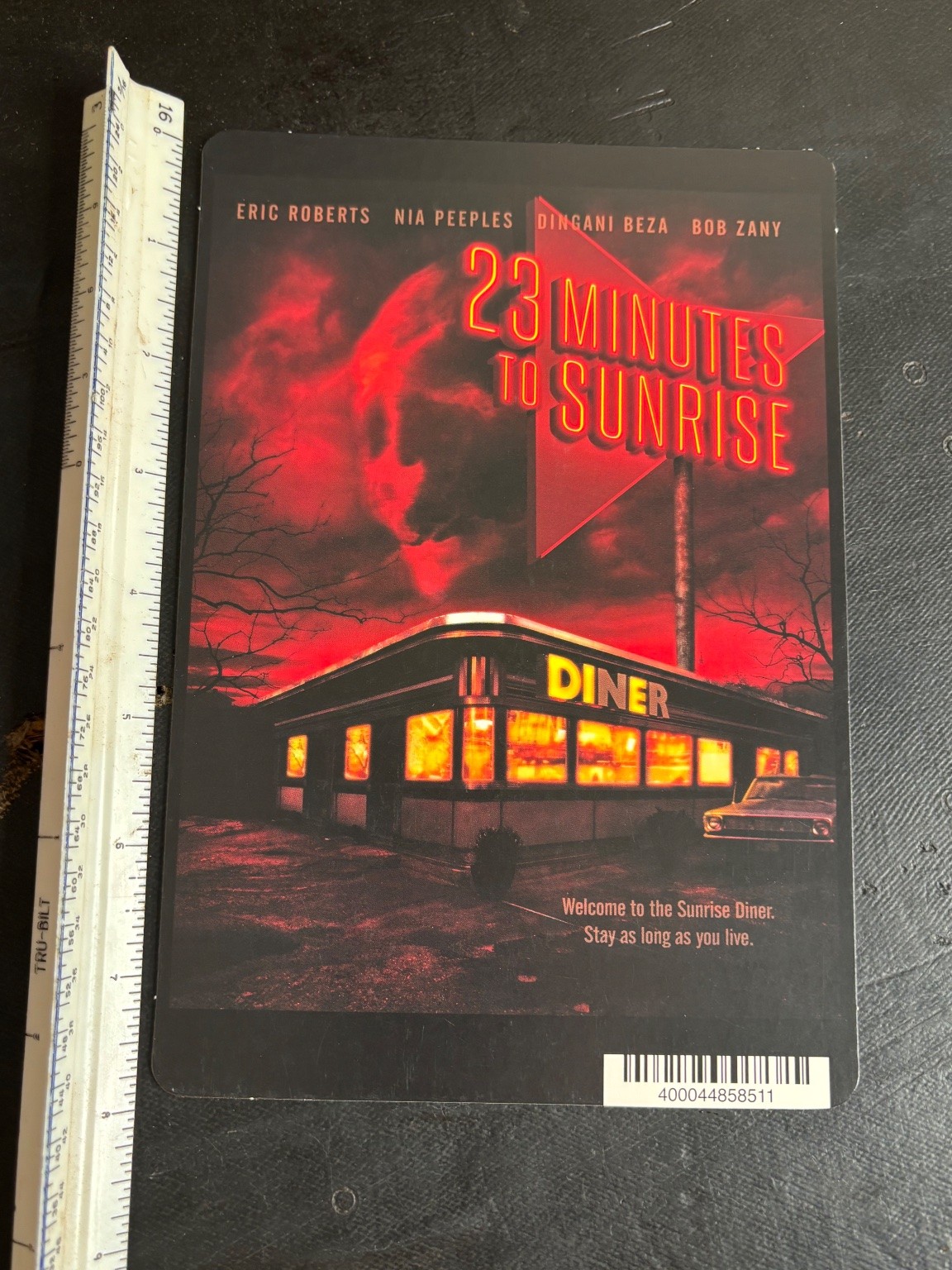 23 Minutes To Sunrise Movie Promotional Sign Display Card Diner