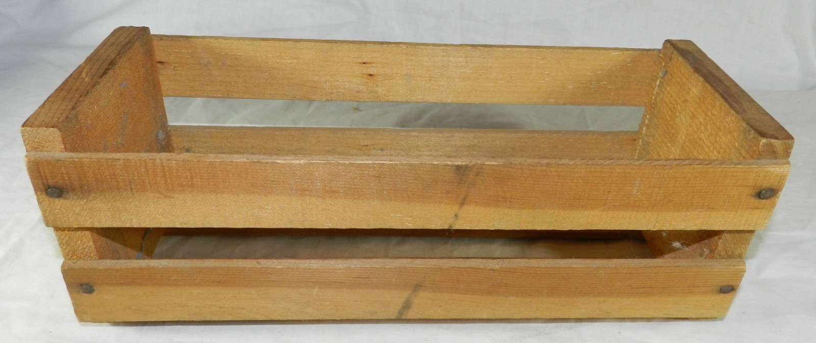 Vintage Peaches Records & Tapes Wood Crate for Cassette or 8-Track tapes