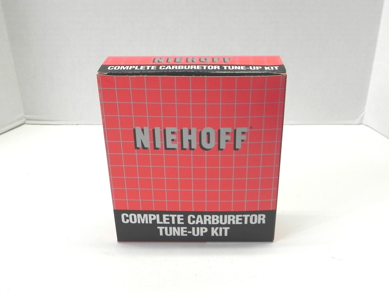 VINTAGE NIEHOFF CARBURETOR TUNE-UP KIT DISPLAY BOX *BOX ONLY* #223-3 NEW UNUSED