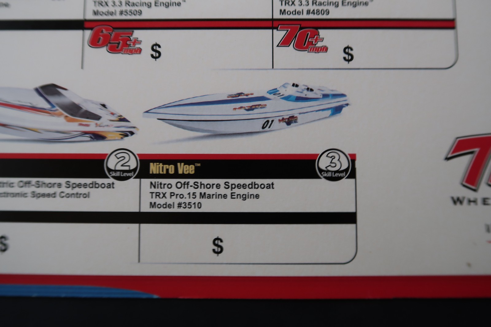 TRAXXAS RC Cars Trucks Boat Store Display Hobby Shop Advertising Man Cave