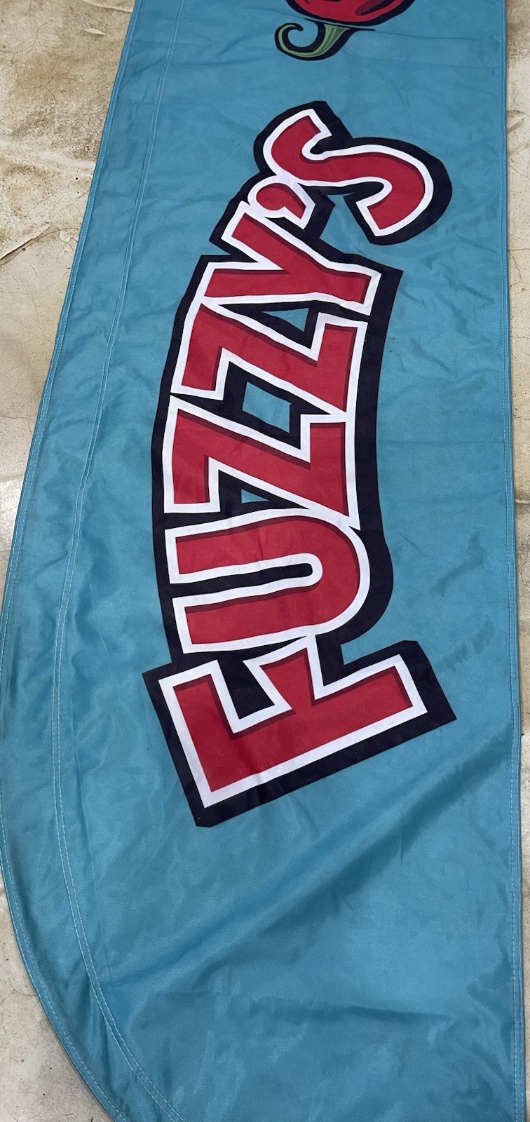 Fuzzy’s Taco Advertising Banner Man Cave Dorm Room