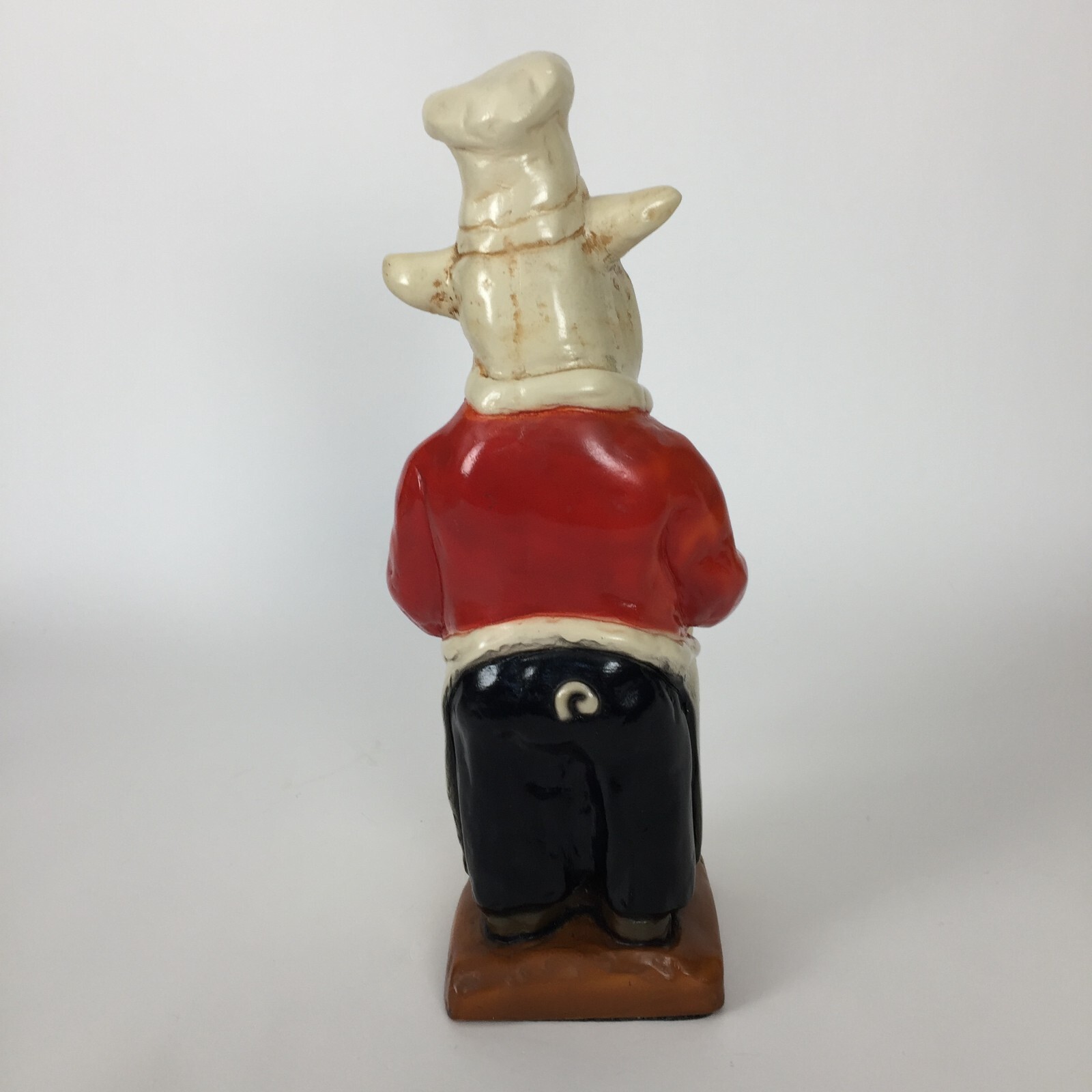 Vintage Advertising Baker Pig Figurine Statue Menu Recipe Message Board Ceramic