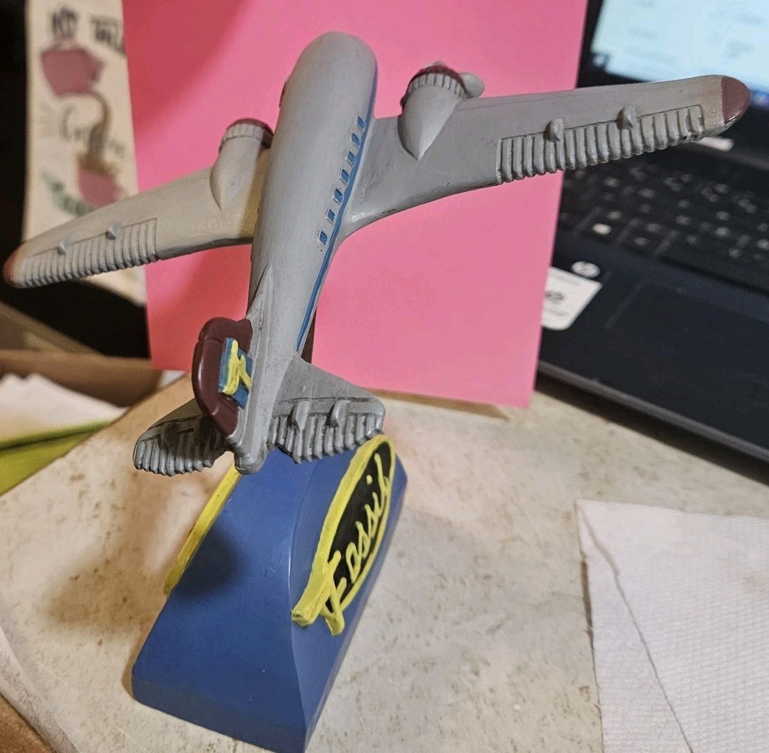 FOSSIL Dealer Collector Store Display Advertising Airplane Plane Aviation Figure