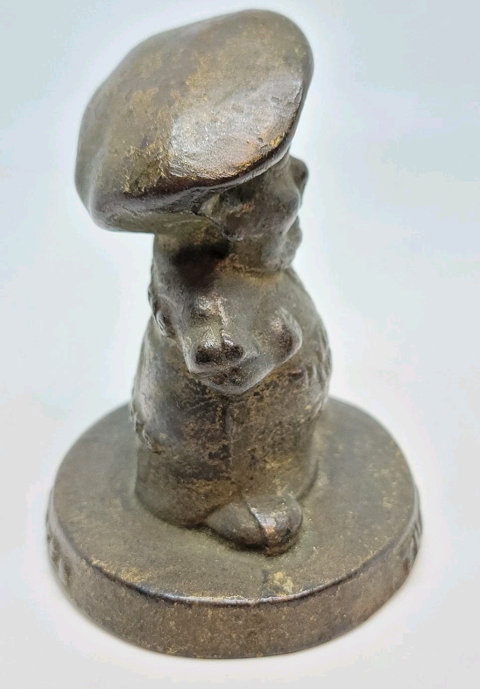 1900’s Thatcher Furnace Co Advertising Cast Iron Your Warm Friend Paperweight